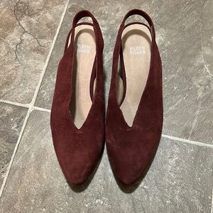 Eileen fisher cute short heels.